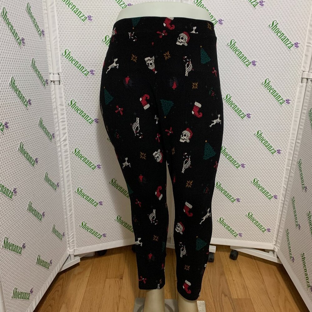 Ugly Christmas Legging Torrid Full Length Skull Skeleton Hand Black Plus 6 30